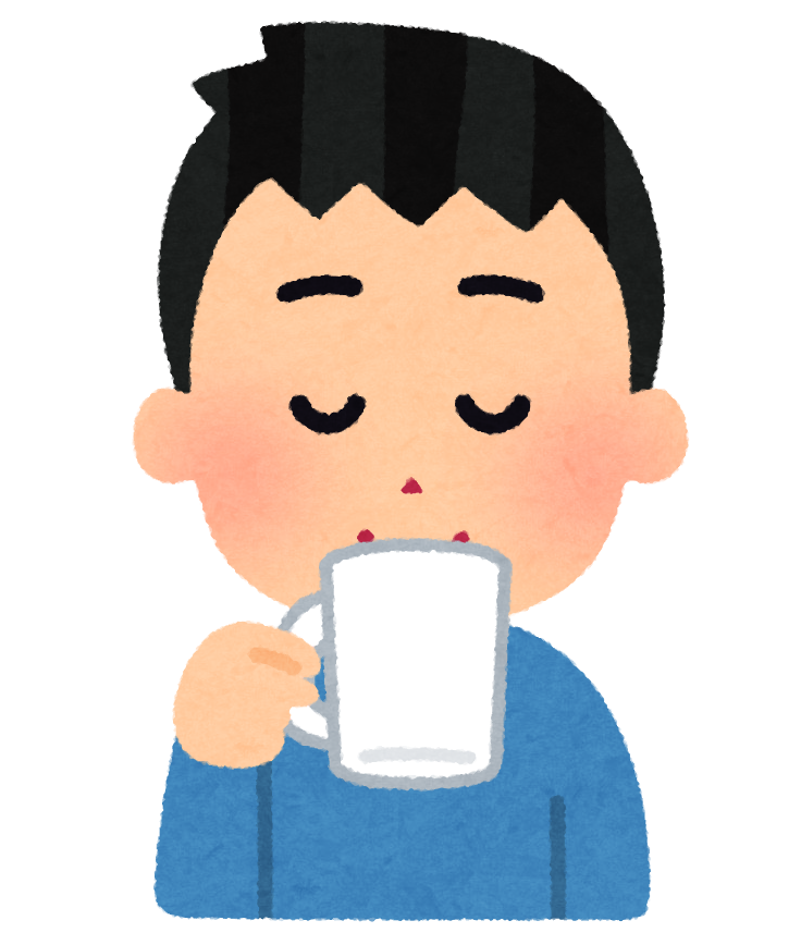 コーヒーを飲む人のイラスト