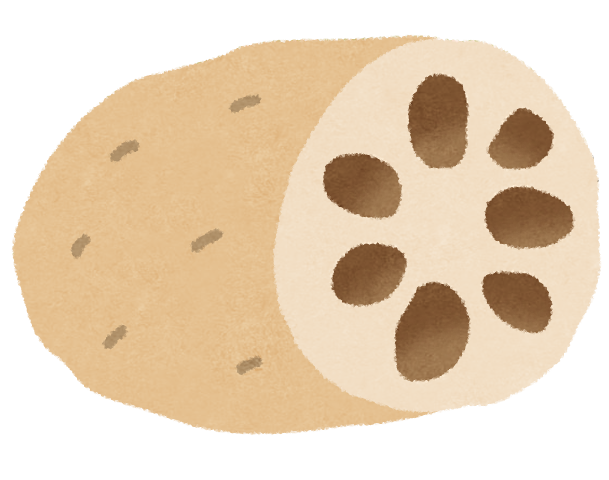 れんこんのイラスト